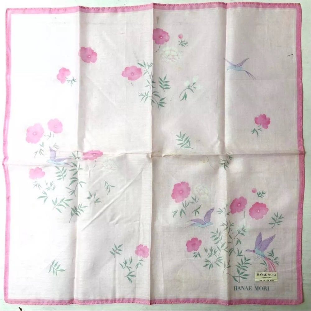 Hanae Mori Floral Handkerchief
